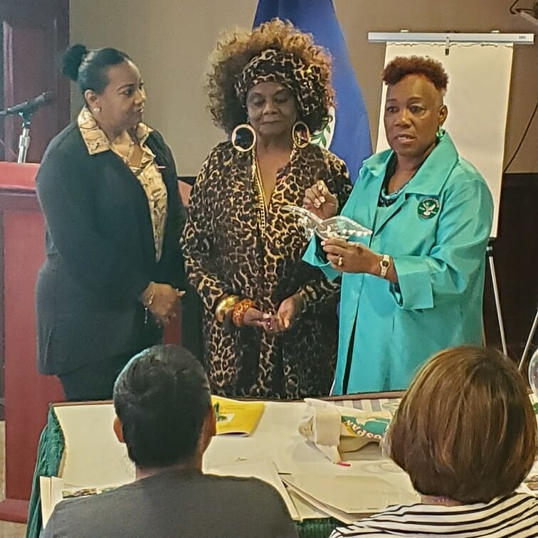 wingspanseminar's tweet photo. Wingspan's International Summit, Belize awarded Dr. Dorothy Bendross-Mindingall for work in domestic violence. Therese Homer, Shamele Jenkins and Elaine Black spoke. #Covidcannotwin#Inthistogether#wewonin2020  https://t.co/sKaB2ZgiLa https://t.co/gMH7IFphfO