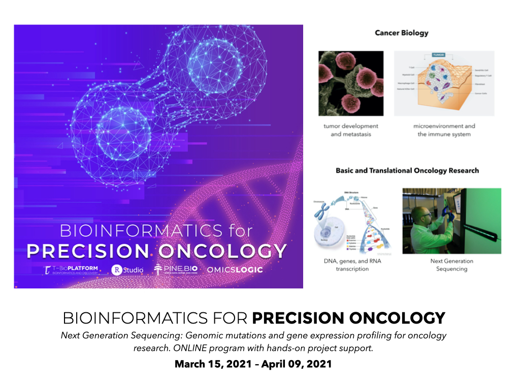 OmicsLogic's tweet photo. Our upcoming program- Precision Oncology 2021 will explore the role of -omics data and next generation sequencing in Cancer Research🧬

Register here: https://t.co/QQo3VSJAJX

#bigdata #cancer #bioinformatics #cancermedicine #nextgenerationsequencing #learnwithpine https://t.co/ULLYKwvkc9