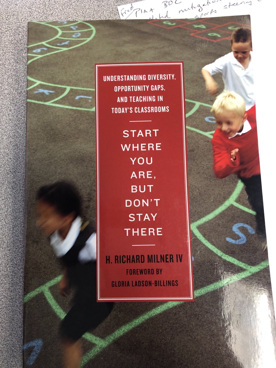 Have my copy ready for today’s <a href="/LehighUSSC/">LehighU StudyCouncil</a> session with ⁦@MilnerHRich⁩ #startwhereyouare ⁦<a href="/NASDschools/">Northampton Area SD</a>⁩ ⁦<a href="/NASDschoolsSupt/">Joseph Kovalchik</a>⁩ #nasdalwayslearning #kkidpride