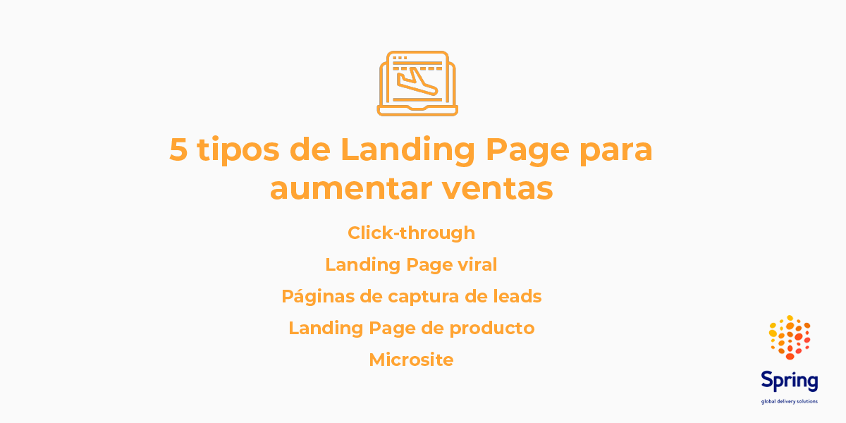 Spring_GDS_ES's tweet photo. [#SpringQuiz]
En nuestra encuesta de ayer os preguntábamos si sabíais lo que era una #LandingPage, y la respuesta correcta era...

¡Una página de captación! 🛒💰

Hoy vamos a ver algunos tipos de Landing Page que te ayudarán a aumentar las ventas de tu #eCommerce 👇 https://t.co/zzw0nPyow0