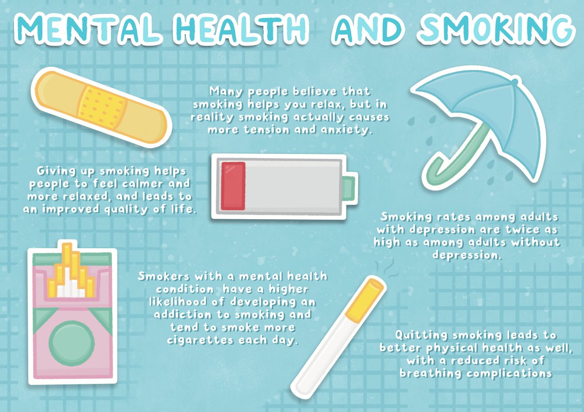 VSNWnews's tweet photo. Rather than helping you relax, smoking can actually cause tension &amp; anxiety. Why not try yoga &amp; writing down your thoughts instead?
These wonderful posters were created by our Digital History Maker, Bailey for #nosmokingday2021. 
Find out more: https://t.co/mJGln2sSYr https://t.co/mZ9LDgmwms