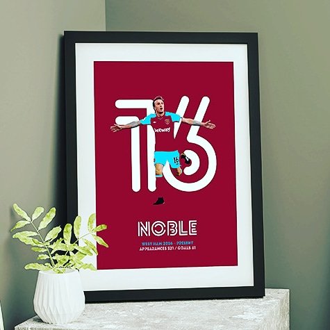 One more year for this West Ham legend, what a player he's been for the club, will go down in hammers history that's for sure  ⚒️⚽👌

#Noble #icons #legends #westham #hammers #bubbles #prints #design #art #goals #football #footballprints #premierleague
