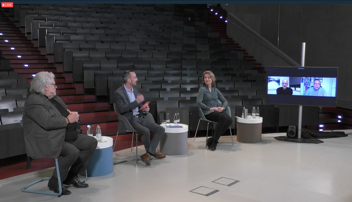 RGStieglitz's tweet photo. The opening session also includes a debate on future of business informatics moderated by Prof. Stieglitz. Prof. Krcmar (@TU_Muenchen), Prof. Schultze (@smucox), Prof. Pohl (@unidue) and Prof. Rosemann (@ismiro from @qutcfe) discuss that topic. Enjoy these screenshots👇🎉 #WI2021 https://t.co/59w1ICzQP9