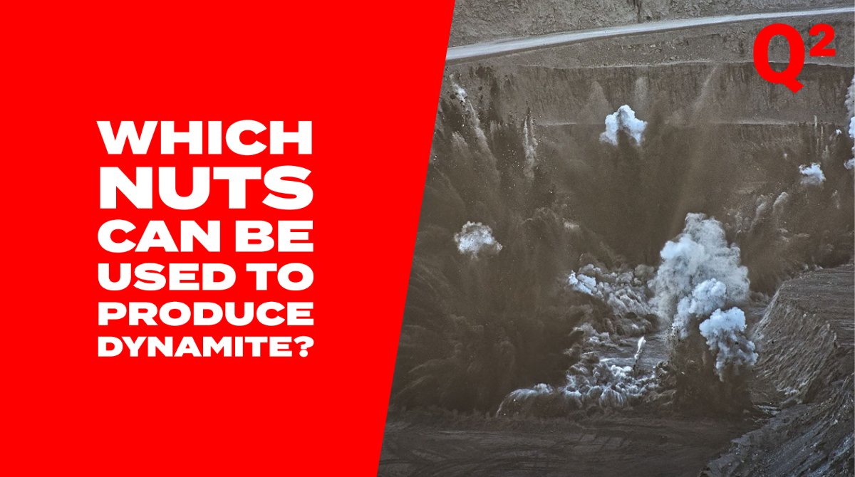 Which nuts can be used to produce dynamite? #science #quiz