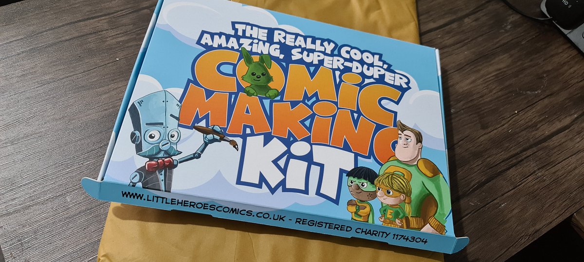 We have just got these amazing proofs of our new kits boxes from the printers. The artwork from <a href="/Zootbot/">I Am Zoot and I Draw Robots!</a> is so great and we know this new design instead of a plain white box will really excited the kids receiving them. 
Donate today -&gt; littleheroescomics.co.uk