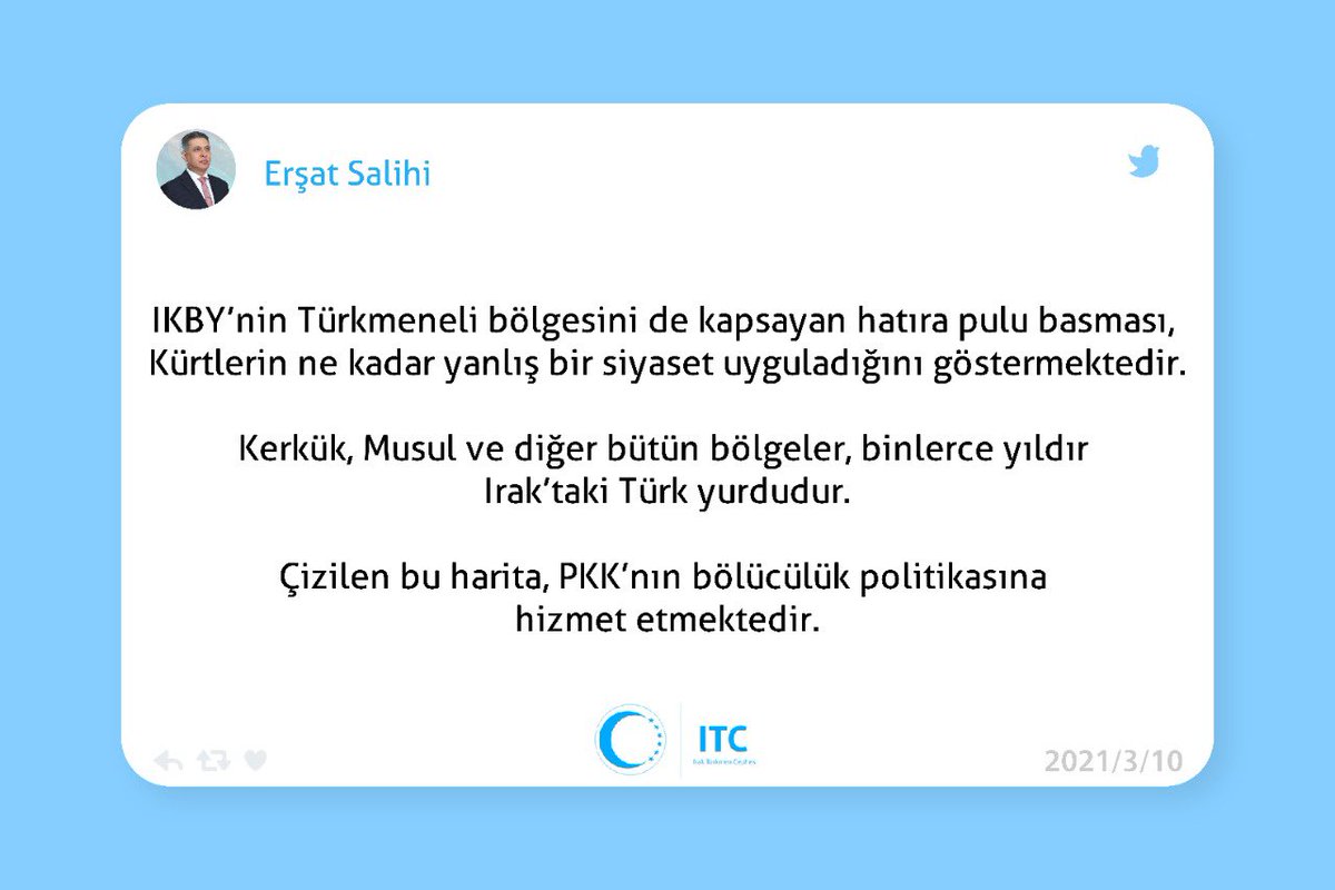 Kerkük, Musul ve diğer bütün bölgeler, binlerce yıldır Irak’taki Türk yurdudur.