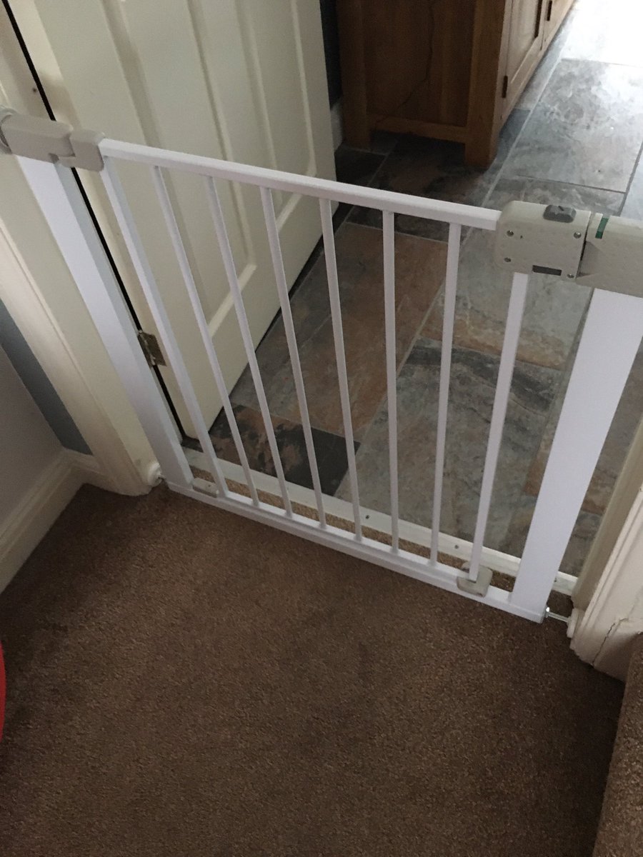 MattGarvey1981's tweet photo. Starting to feel like brexit in this house...no more free movement!
Little Legs has learned how to crawling UP the stairs...so he Iโve had to nip that in the bud! ๐คช
#DadDIY https://t.co/9LephlNlAG