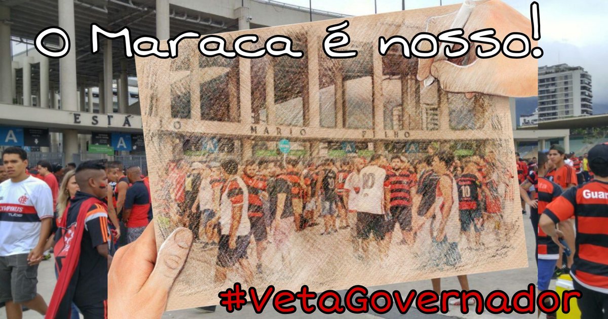 IgrejaFlamengo's tweet photo. Os deputados mexeram com quem não devia. O Maraca é nosso! O nome também! 
#vetagovernador 
Estádio Mário Filho 🏟 https://t.co/1aMLtcgEjW