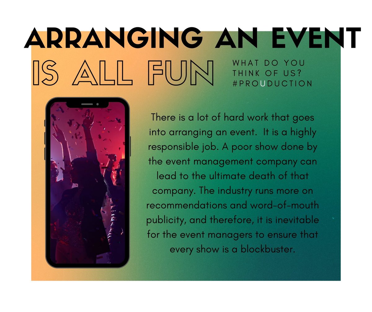 Proud_uction's tweet photo. People who believe in working hard and partying harder!

Therefore, to clear the air, we are bringing to the table 5 misconceptions about event management.

Here's the first two misconceptions!

#ProUduction 
#EnjoyTheEvent https://t.co/QyJCCdAI8X