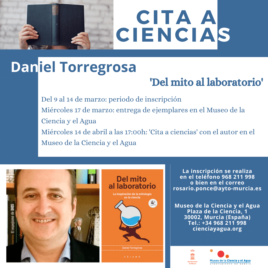 Museociencia's tweet photo. 📚 Reserva tu plaza para nuestro club de lectura, "Cita a ciencias". Tenemos la suerte de contar con @DaniEPAP y su "Del mito al laboratorio". 

Inscripción: hasta 14 marzo.
Encuentro con el autor: 14 de abril. 

Toda la INFO en la imagen: https://t.co/ZFAgCBVlk8
