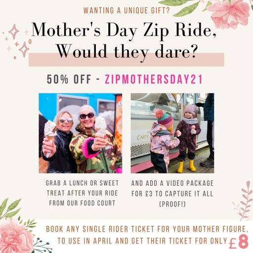 Would they dare? <a href="/BrightonZip/">Brighton Zip</a> have a whopping 50% off on for all mother figures on Zip rides! Get them to take the plunge in April, tickets are only a mere £8 using the code ZIPMOTHERSDAY21, get a live video for £3: we.tl/t-8ktpZ5EVjd #NeverNormalBrighton