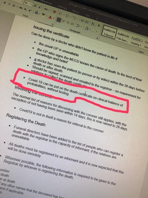 Darren My friend is a nurse and this was the directive they received. She refuses to do this. Good on her.