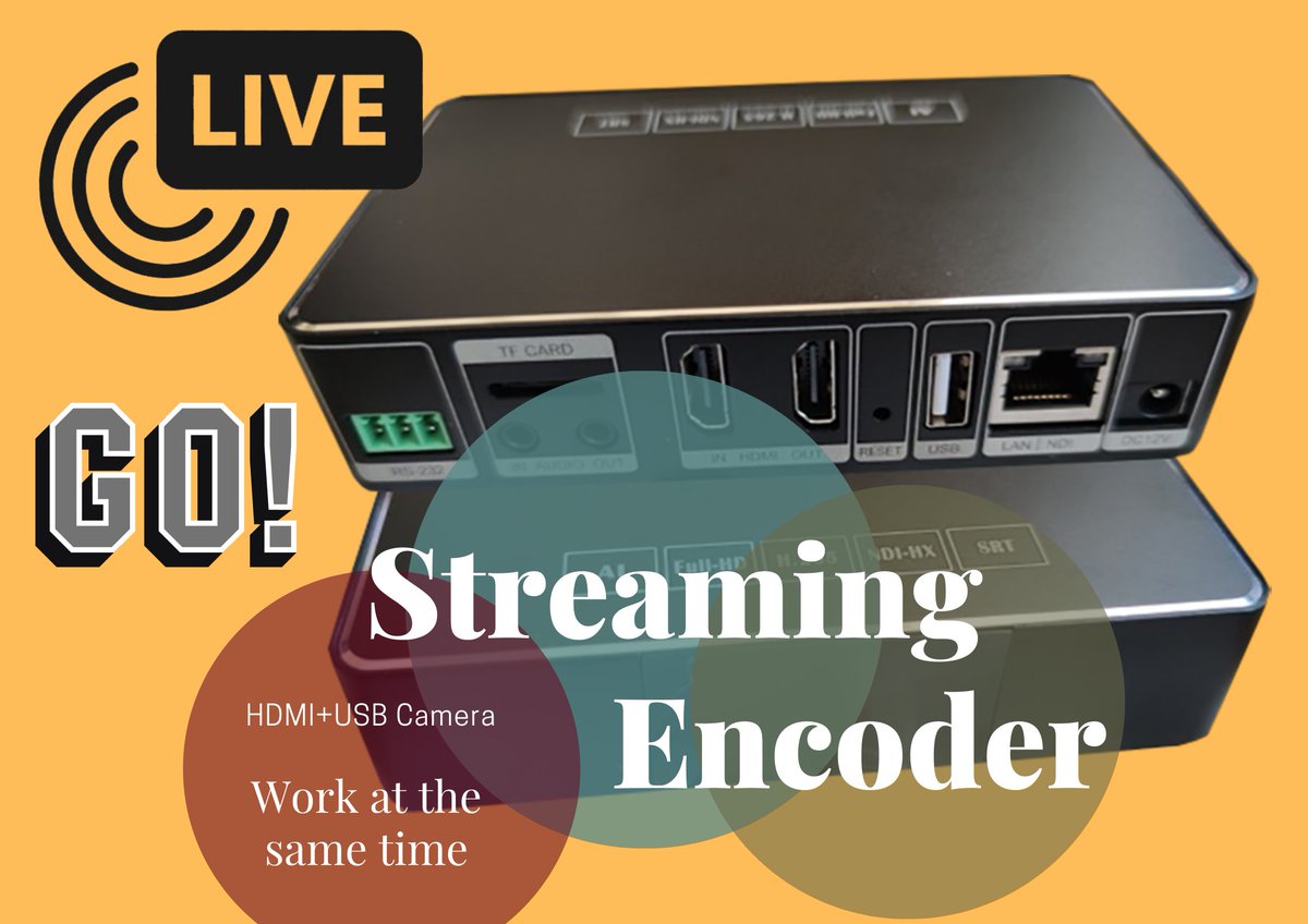 IPTV Streaming Encoder in promotional
This one support HDMI+USB Input at the same time
Support picture in picture function