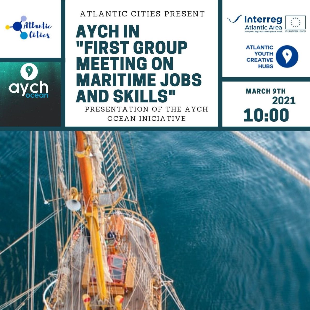 protoatlanticEU's tweet photo. ProtoAtlantic partner @EmergeCanarias_ presented at the ‘Maritime Skills and Jobs’ Working Group on Tuesday 9th March, an event organised by @AtlanticHubs 🌊
Read about the WG meeting here 👉https://t.co/hnKT6XVxUB
#aacities #protoatlantic #interreg #atlanticarea https://t.co/DwLa8YXMxC