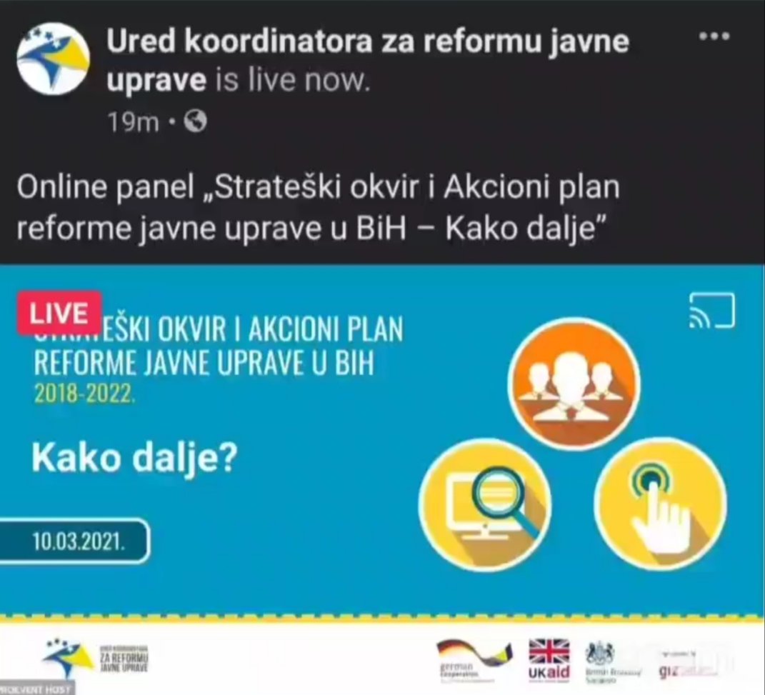 🔛 „Strateški okvir i Akcioni plan reforme javne uprave u #BiH – Kako dalje?” 
Panel koji organizuje <a href="/RJUBiH/">UKRJU/PARCO</a> u saradnji sa <a href="/spibih/">Jačanje javnih institucija u BiH</a>,  koji u ime vlada 🇩🇪 i 🇬🇧, provodi GIZ (Deutsche Gesellschaft für Internationale Zusammenarbeit).
#mindyourreform🔎
#EU_WeBER
<a href="/ThinkforEurope/">Think for Europe Network - TEN</a>