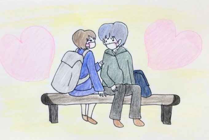 高校生カップルのtwitterイラスト検索結果