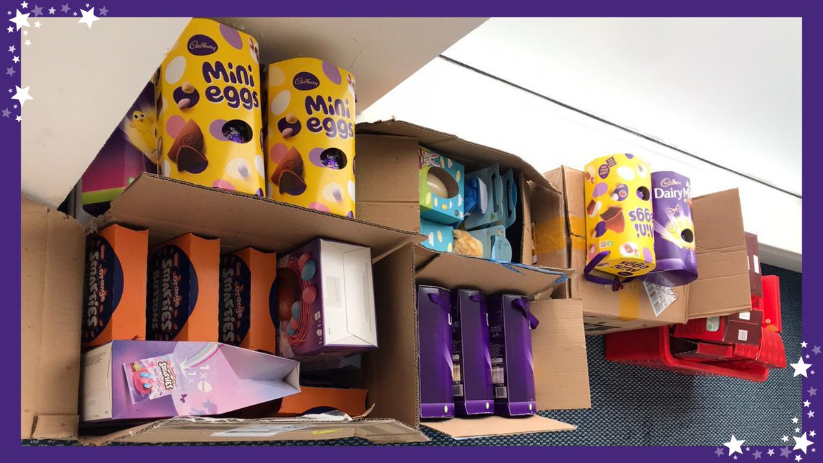 Our first delivery of Easter eggs packed and ready to be donated to the hospital ✨

A huge thank you to Thames Valley Construction for this lovely donation! 👏

#Easter #SmilesOnFaces