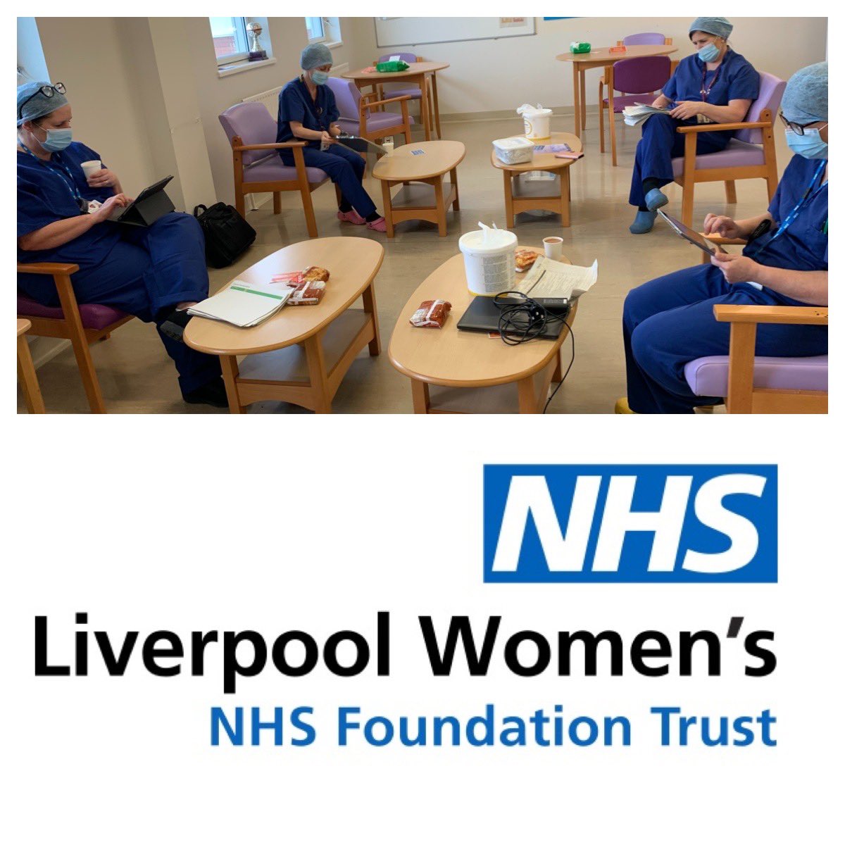 Taking a moment to catch up and compare findings during #TheatreAccreditation using <a href="/QSUSsoftware/">ElliottBlanchardLtd</a> <a href="/LiverpoolWomens/">Liverpool Women's University Hospital</a> <a href="/janetbrennan5/">janet brennan</a> <a href="/melaniejaynepi1/">Melanie Pickering 💜</a> <a href="/gdiskin/">gill diskin</a> <a href="/dianetaylor24/">diane taylor</a> Christine Malone