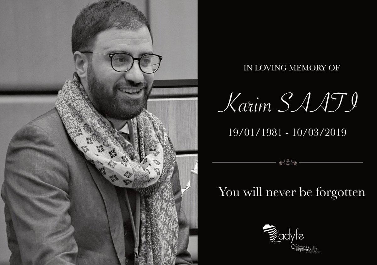 forum_ADYFE's tweet photo. Today marks 2 years since the passing of our friend, brother, and partner, #KarimSaafi. For us at #ADYFE, March 10th has become a day of remembrance during which we reaffirm our engagement to work for the advancement of the diaspora and the youth. 
Your legacy lives on, Karim! 🤍 https://t.co/AAjYWQ9gV7