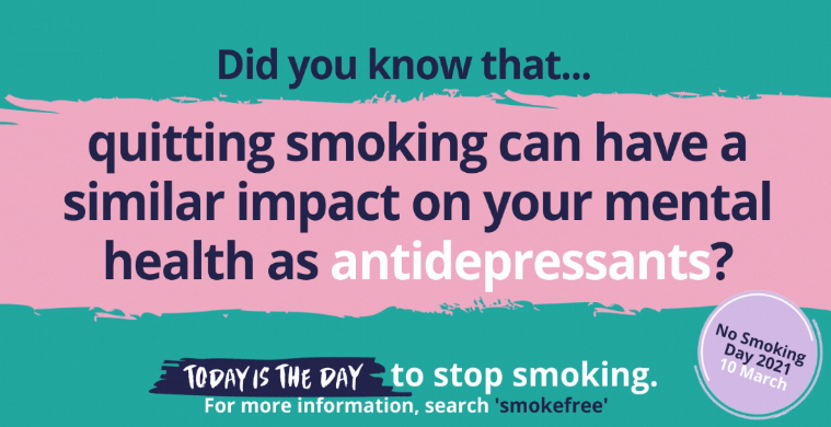 We are promoting national #nosmokingday2021 as part of 
<a href="/LeedsandYorkPFT/">Leeds & York Partnership NHS Foundation Trust</a> being a #smokefree Trust. Staff and service users can access free smoking cessation support from qualified professionals within our service and through 
@OneYouLeeds
