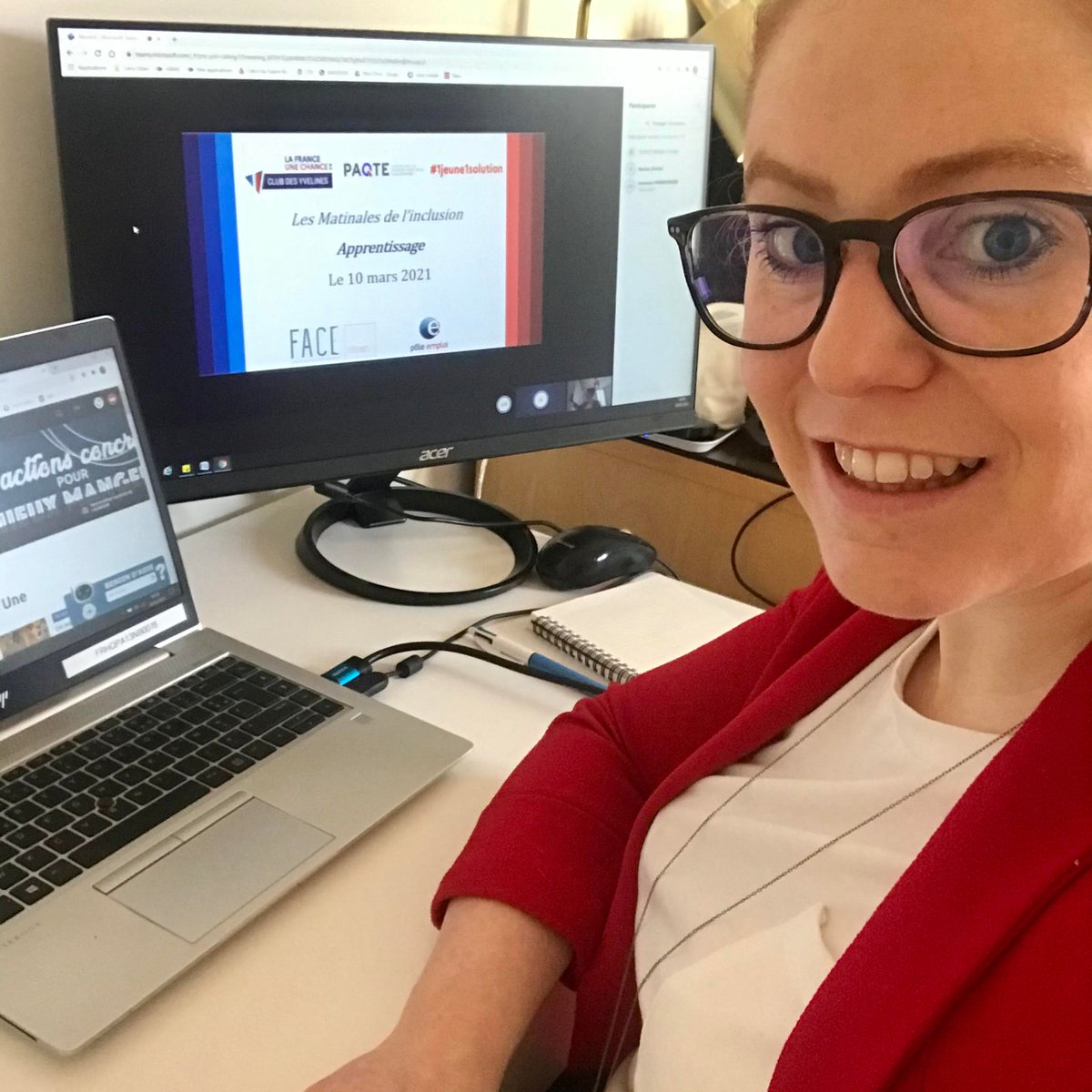 CarrefourRecrut's tweet photo. Dans le cadre du plan #1jeune1solution, Eloise Chereau, chargée de #recrutement chez Carrefour témoigne de notre #engagement auprès des #jeunes lors d'un webinaire signé @FondationFace & @PoleEmploi 😀 https://t.co/HiZgvMRqOv