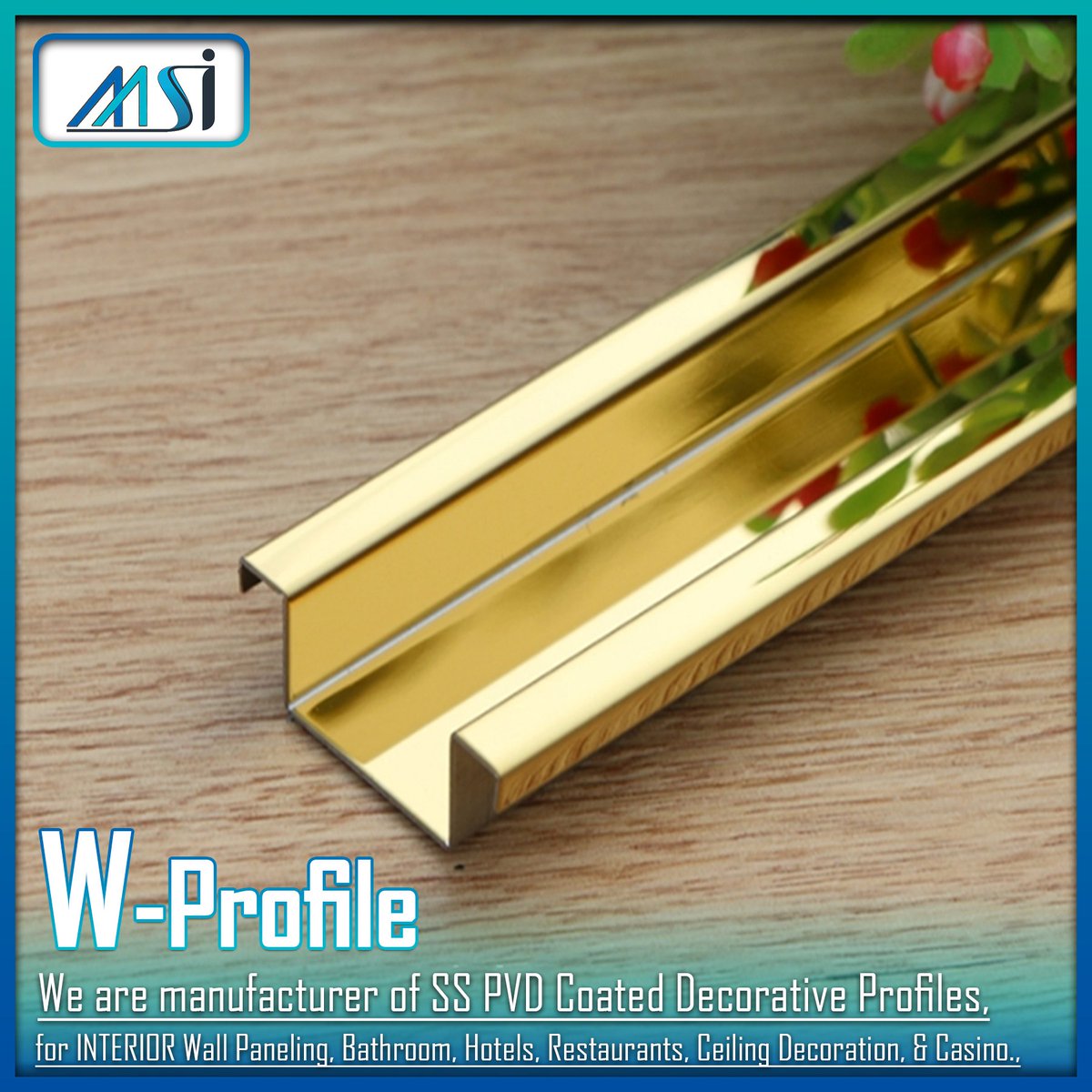 IndiaStainless's tweet photo. We are manufacturer of SS PVD Coated Decorative Profiles.

#Architecture #design #interiordesign #pvd #stainlesssteel #architect #homedecor #pvdcoatedprofile #decorativeprofiles #luxury #homedesign #msiprofile #pvdcoatedsheet #interiors #msi #Wprofile #Wsection #Wshapes #Wchannel https://t.co/Ak1QBc8Koe