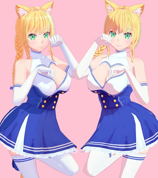 本日の進捗
・エレノアさん追加衣装物理等調整中
BPainterはテクスチャ描いてて楽しくて良き
下手なUV展開も優しく包み込んでくれる
Toonも良いし2つ分けるしかない
管理物が増えていく～😇 