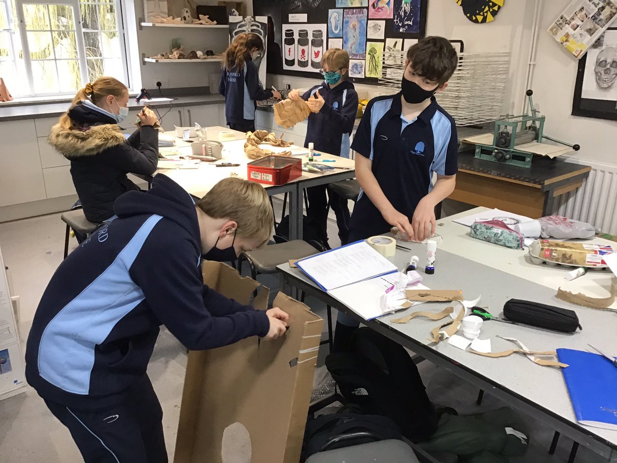 CHSArtDesign's tweet photo. Year 7 starting to produce some fantastic sea creature sculptures from recycled materials. What a brilliant angler fish! #backintheartstudio @CHSArtDesign @CHSMoulsford https://t.co/o5KDCUDg8L