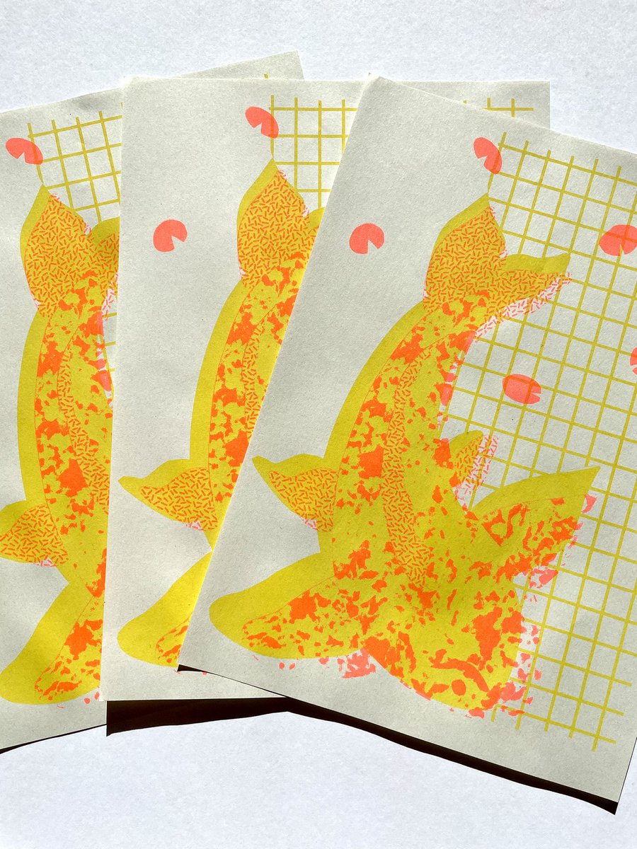 I still have lots of these koi fish prints available!! Go take a look! pinkandpeach.bigcartel.com