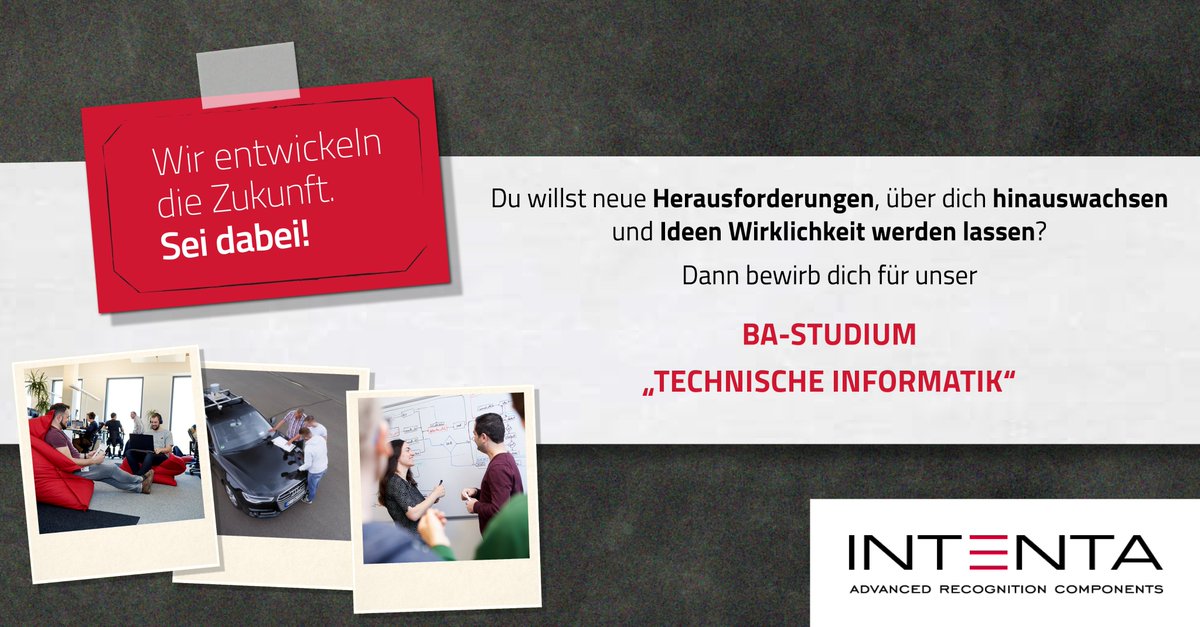 IntentaAU's tweet photo. Wir sind seit 2018 anerkannter #Praxispartner der Staatlichen Studienakademie Glauchau. Für dieses Jahr suchen wir motivierte Studierende für das #BAStudium #TechnischeInformatik: https://t.co/AYuMGhyuxj
#BAGlauchau https://t.co/31v5RLLGnq