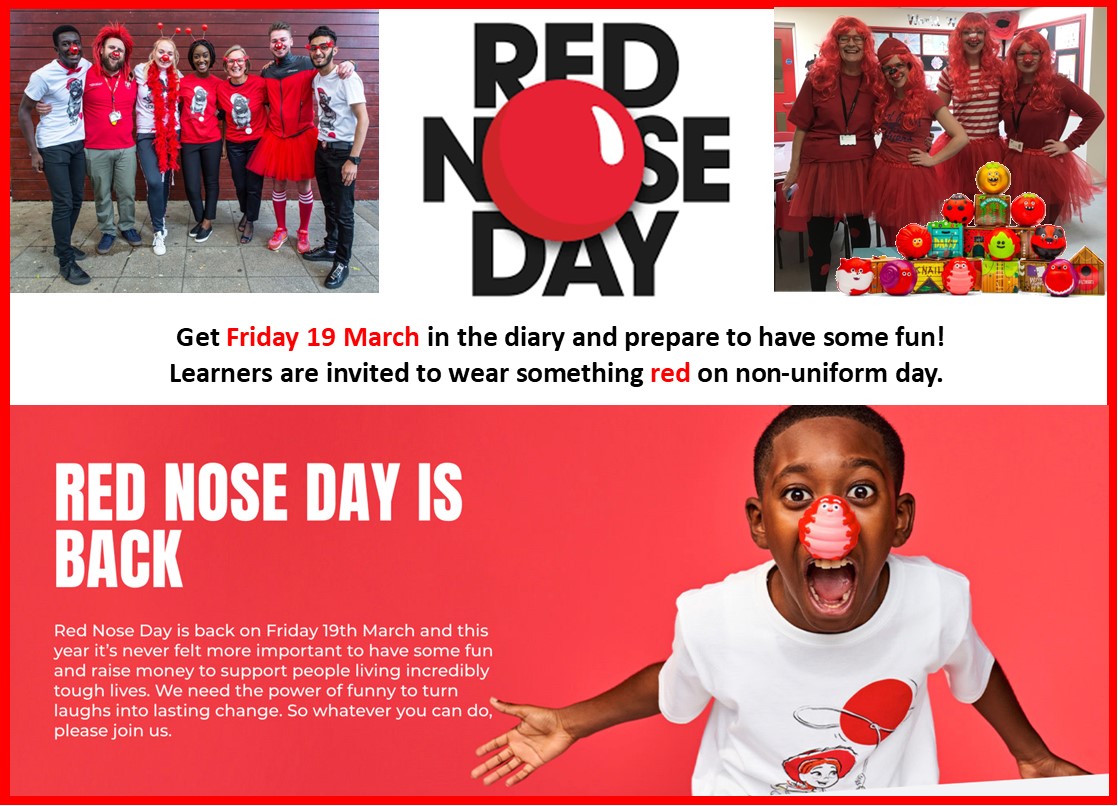 Quest Academy Twitter: "🔴Next Friday (19th March) is Nose Day. 🔴We shall be doing a couple of activities at school and we would like to learners (and to