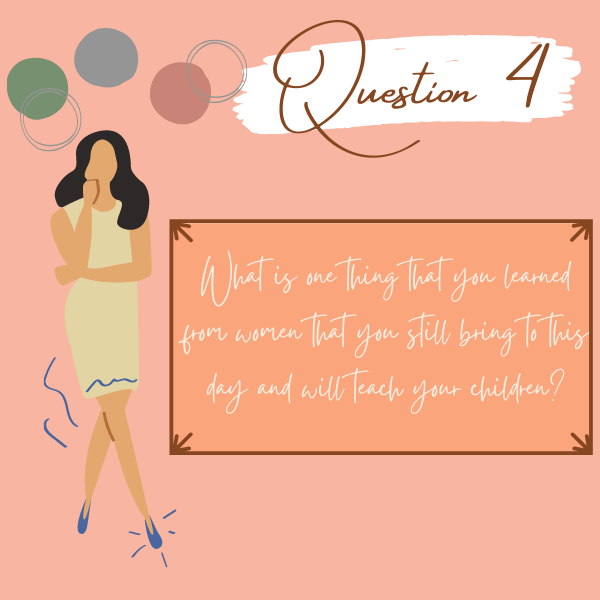 bsn2_e's tweet photo. We hate to say goodbye but here is our final question for tonight😢

Q4: What is one thing that you learned from women that you still bring to this day and will teach your children?

Don't forget these: #q4 and #storyahanay 

Thank you everyone and see you around!💕✨ https://t.co/5HaswOsUHy