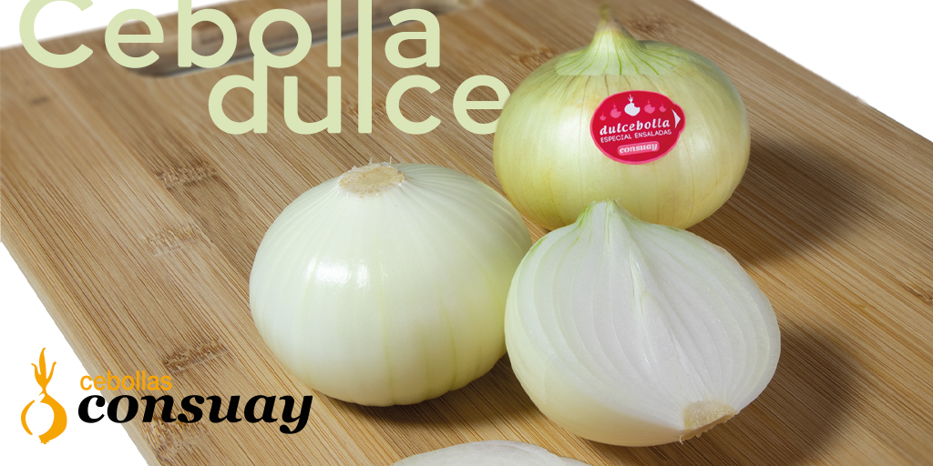 CConsuay's tweet photo. La 🧅 #cebolladulce se caracteríza por su #saborsuave y su #textura jugosa y tierna. Es ideal para todos los usos culinarios, tanto en #crudo 🥗 como #cocinada…#sofritos, #cremas 🍵, #salsas 🥫, #rellenos.... o como acompañamiento de #pescados 🐠 y #carnes 🐄.

#CebollasConsuay https://t.co/D9guXqgkbI