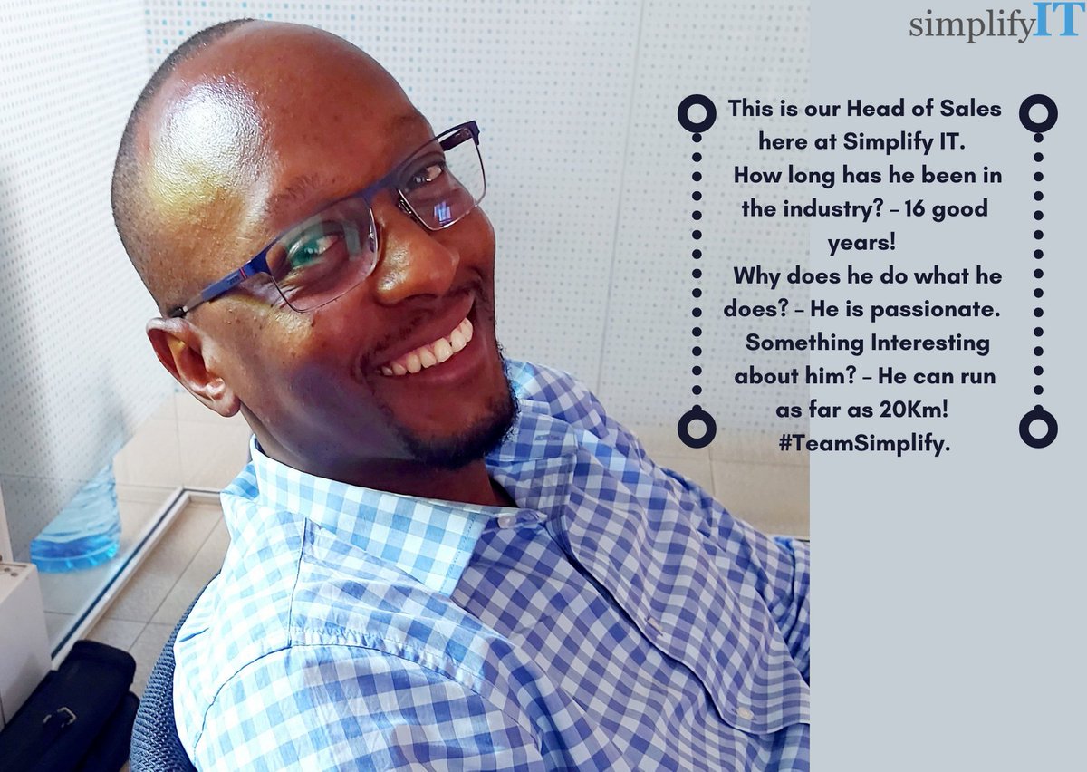 SimplifyITke's tweet photo. Get to Know us! 🙂

#ReliablePartner
#ReliableSolution
#Simplifyforyou

https://t.co/b5QClVHOjP https://t.co/Nn5IPXSoTG
