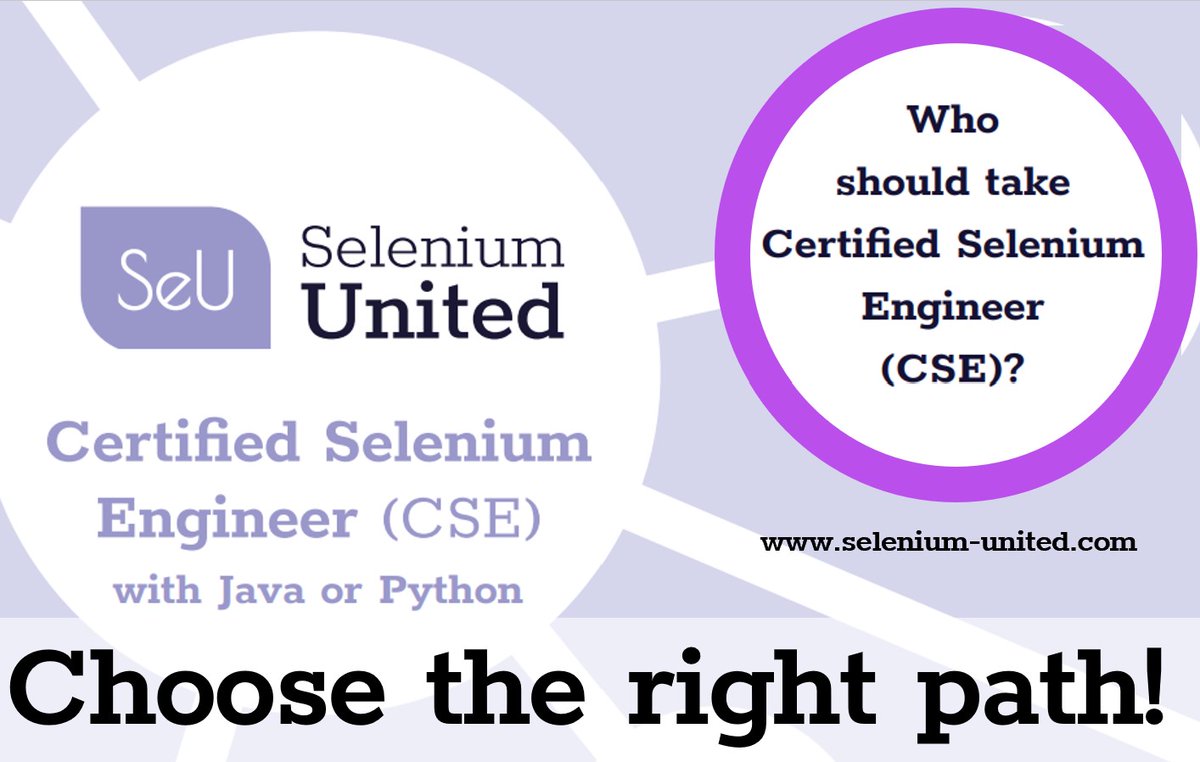 • If you are a #tester mainly focused on #manualtesting
• If you are a test #automationengineer who has just started with Selenium
• If you are an engineer with an intermediate level of Selenium knowledge, and require some support on #Selenium components
#SoftwareTesting