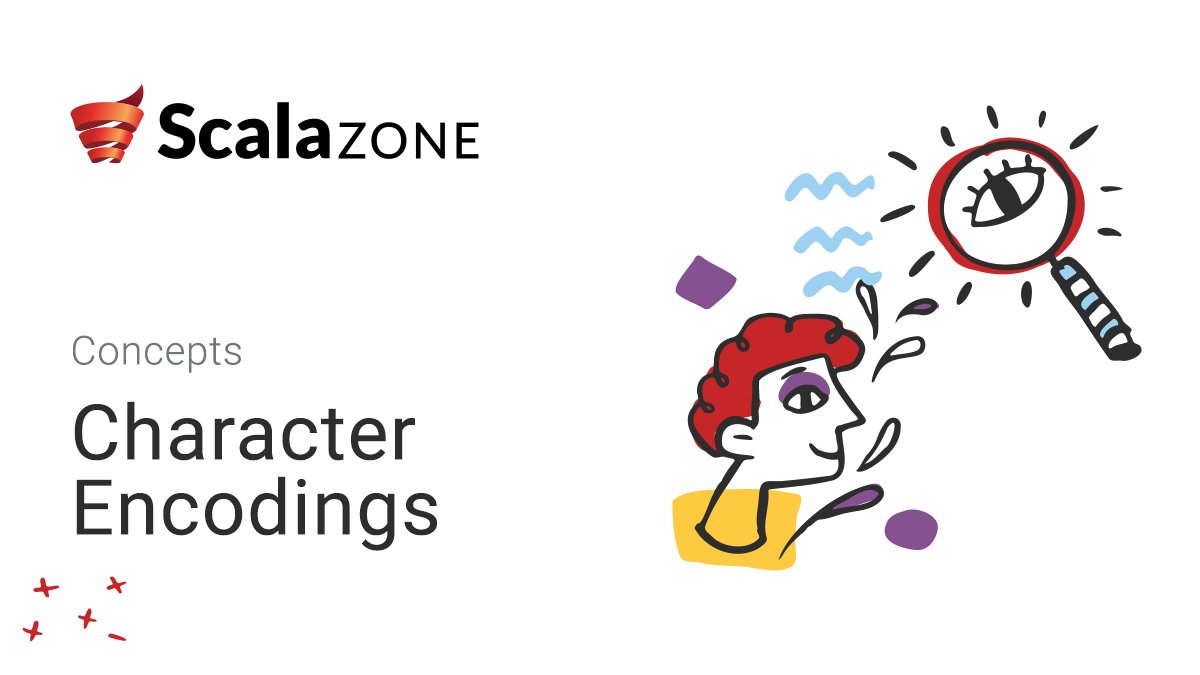 scala_zone's tweet image. Explore an essential knowledge for any programmer who needs to work with text: #characterencodings. Learn how ASCII, UTF-8 and ISO-8859-1 represent characters as binary, and how to identify when encodings get mixed up. ➡️scala.zone/courses/scala-…
#scala #scalazone #education