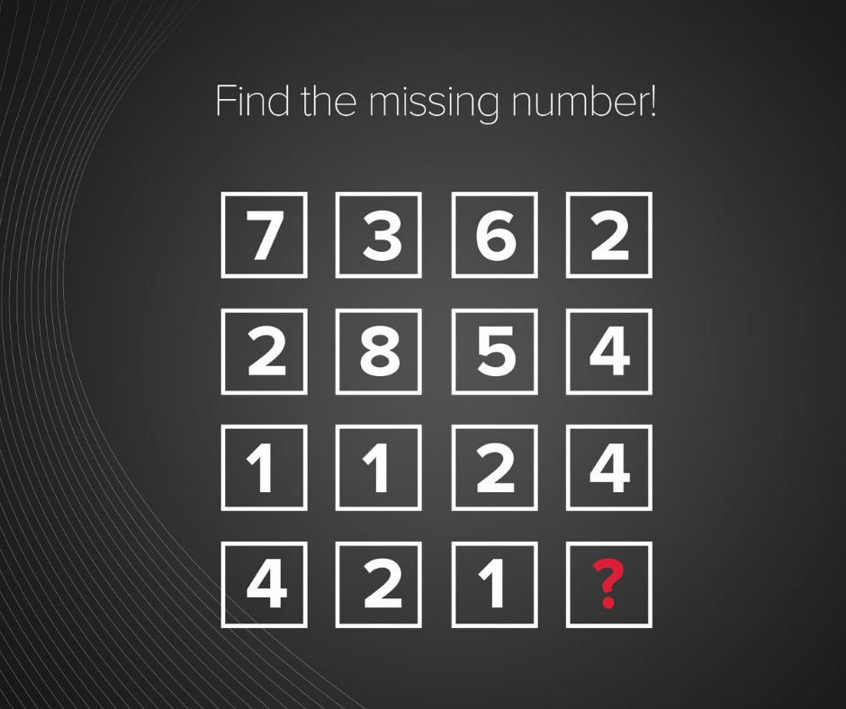 Morning puzzle fans, here's one to get the brain cells working 🤔 , let us know the missing number.👇👇 #wednesdaymotivation #puzzles #escapegames
