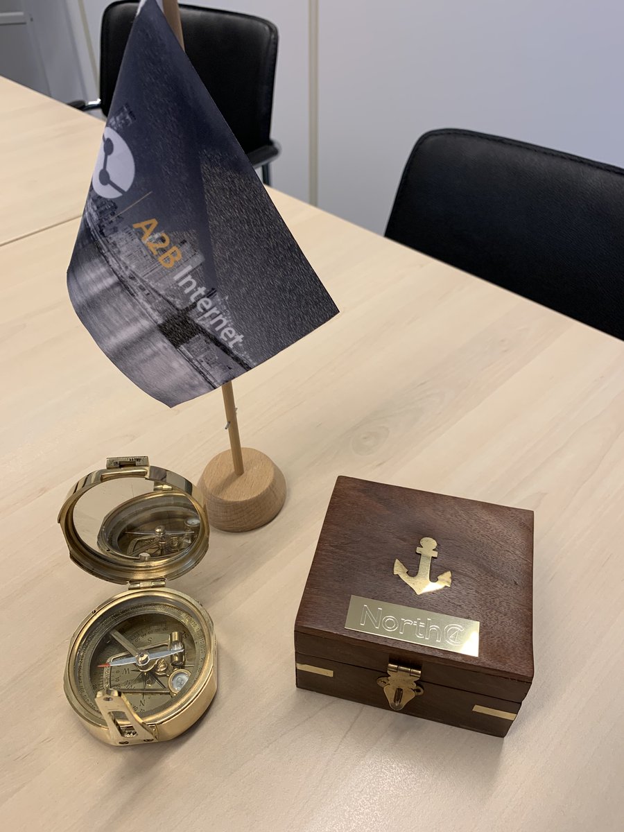 Mooi kado ( een compas ) ontvangen van <a href="/NDatacenters/">NorthC Datacenters</a> om samen de juiste koers voor onze gezamenlijke klanten te blijven varen ... 

Wij leveren al jaren, tot volle tevredenheid van de klanten, transit en conneciviteits diensten op de <a href="/NDatacenters/">NorthC Datacenters</a>.