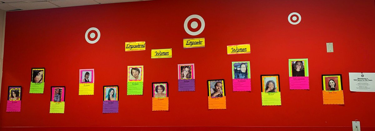Our SD came up with a great idea to showcase the female leaders at 1369 in our break room. In addition to celebrating the leaders, it gives inspiration to the team as to what they can achieve too. Empowered Women Empower Women. #WomensHistoryMonth