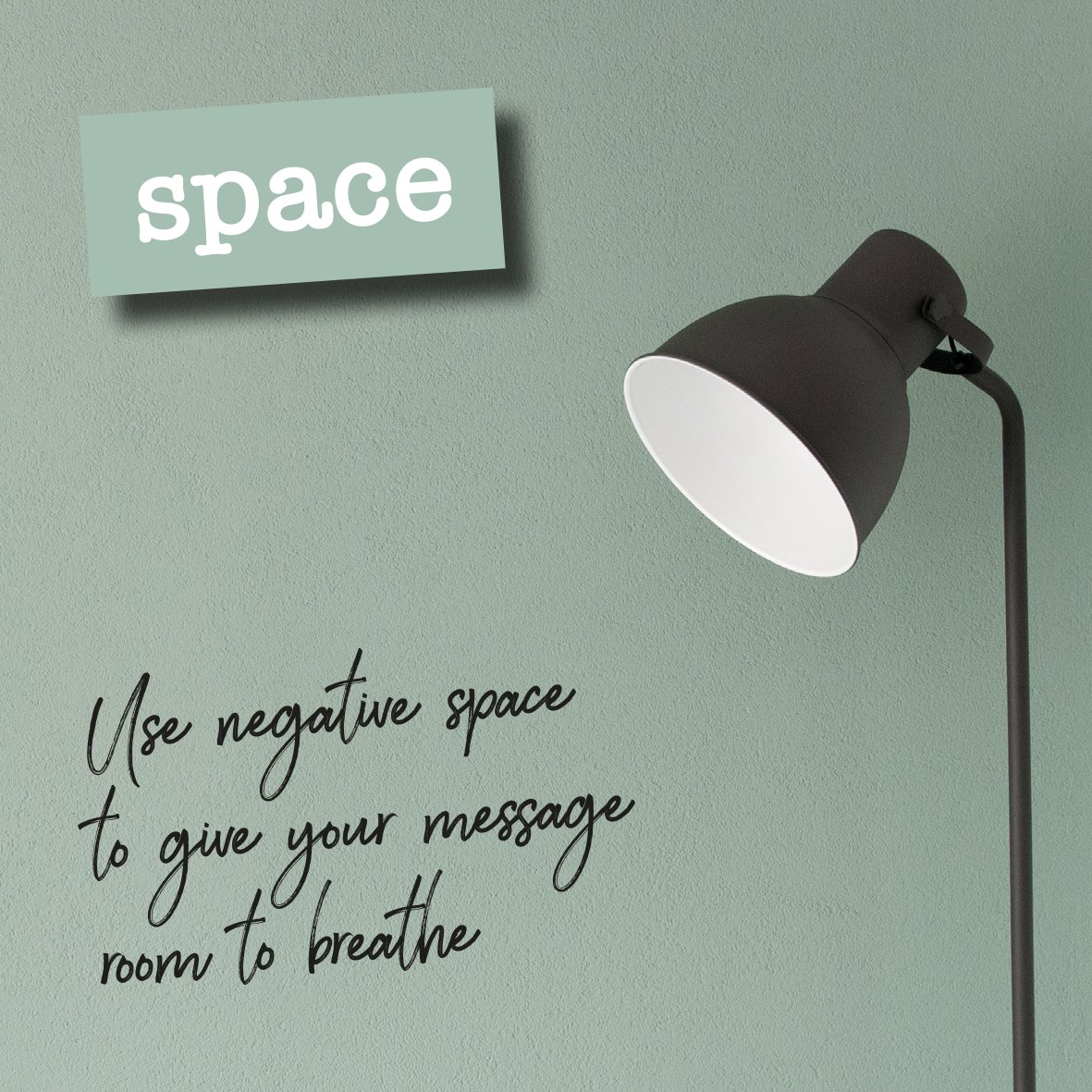 Space. Don’t be tempted to fill it! Use negative space to give your message room to breathe. Simples.

#graphicdesign #branding #logodesign #marketing #shipstononstour #warwickshire #smallbusiness #solopreneur #localbusiness