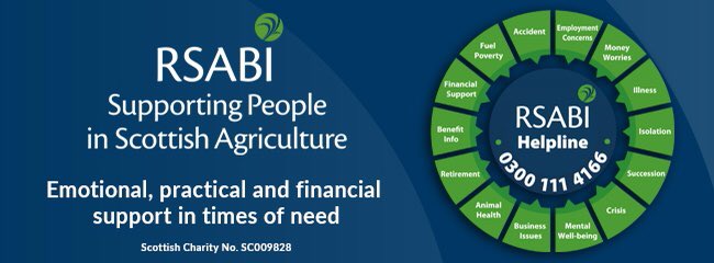 ForthCrop's tweet photo. FCS are proud to now be business supporters of RSABI. 
They are a fantastic, supportive organisation. Please make use of their services rather than struggling on your own. #mindyourhead #MentalHealthMatters #mentalhealth  #farming https://t.co/6YsAoMOSdX
