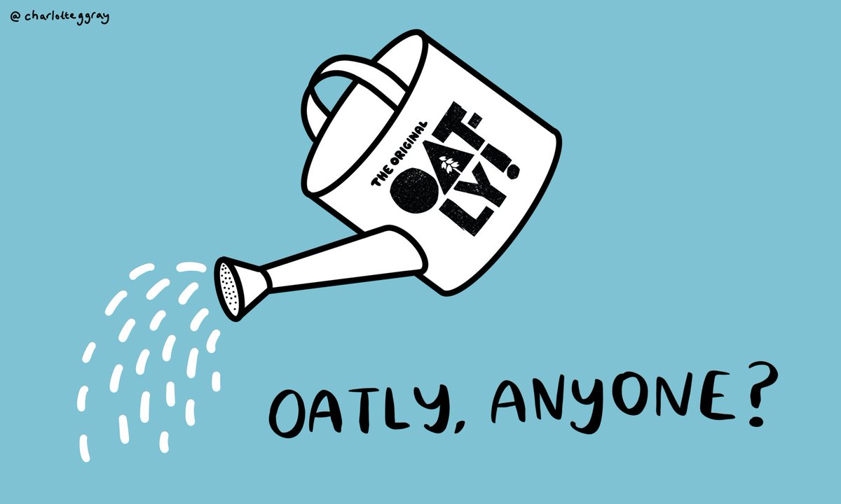 charlotteggray's tweet photo. Nonsensical @OatlyUK packaging for today's @OneMinuteBriefs 

Don't mind me, just watering my cereals... #StopPlantBasedCensorship #StopAM171 https://t.co/EwK9b89HYW