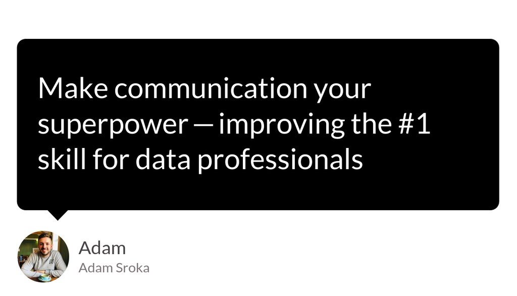 aesroka's tweet photo. #GeToThePoint — too often I’ll hear perfectly good points get ruined or missed because the speaker goes off on a tangent or down a rabbit hole.
Read more 👉 https://t.co/f7B7b20QW7
#Communication #DataScientist #DataScience #PublicSpeaking #Simplify https://t.co/lY0WoIbSBo