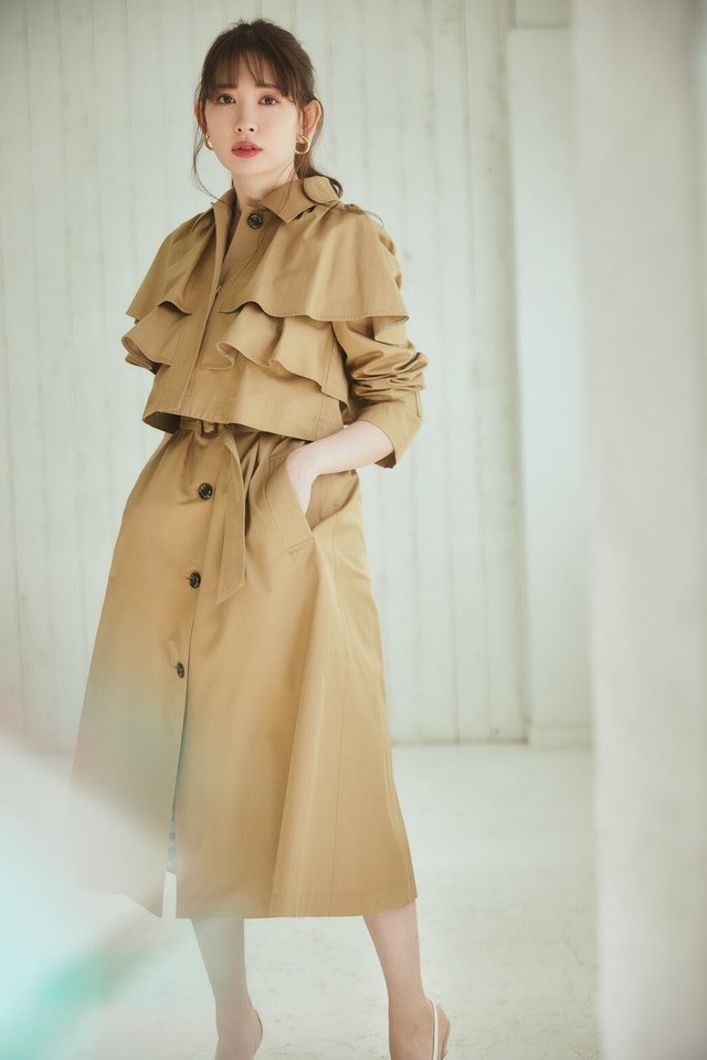 良好品】 Herlipto Dress 人気アイテム Trench to dress Coat lip