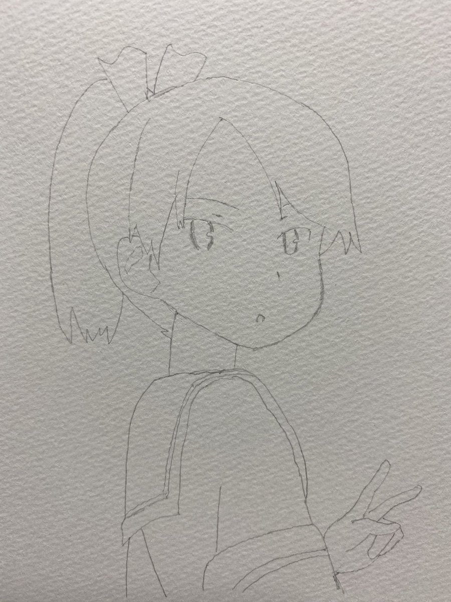 敷波さんの途中絵です。
まず最初に雰囲気で、次に線を濃くして、最後に色を塗りました!
敷波さんのこのポーズは以前にも描いたことがあるのですが、再度チャレンジしてみたくて描いてみました!
沢山のいいねリツイートリプライ等、いつも本当にありがとうございます‼️😊✨✨