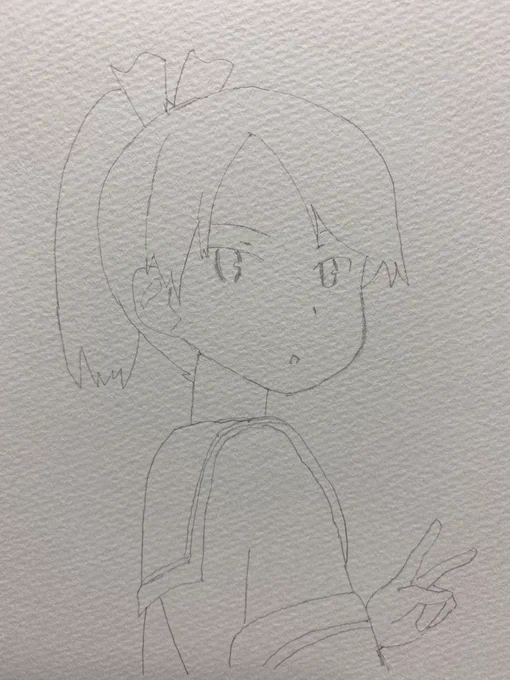 敷波さんの途中絵です。
まず最初に雰囲気で、次に線を濃くして、最後に色を塗りました!
敷波さんのこのポーズは以前にも描いたことがあるのですが、再度チャレンジしてみたくて描いてみました!

沢山のいいねリツイートリプライ等、いつも本当にありがとうございます‼️😊✨✨ 