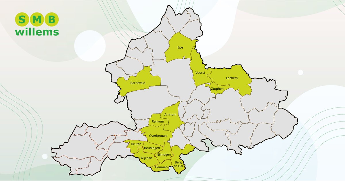 SMBWillems's tweet photo. SMB Willems breidt haar dienstverlening uit naar maar liefst acht Gelderse gemeenten! Wij zijn enorm trots op deze uitbreiding in Gelderland. Meer weten? Lees het hele verhaal op https://t.co/WjWzXT7DkQ. #schoonmaak https://t.co/krhoMv8ZYk