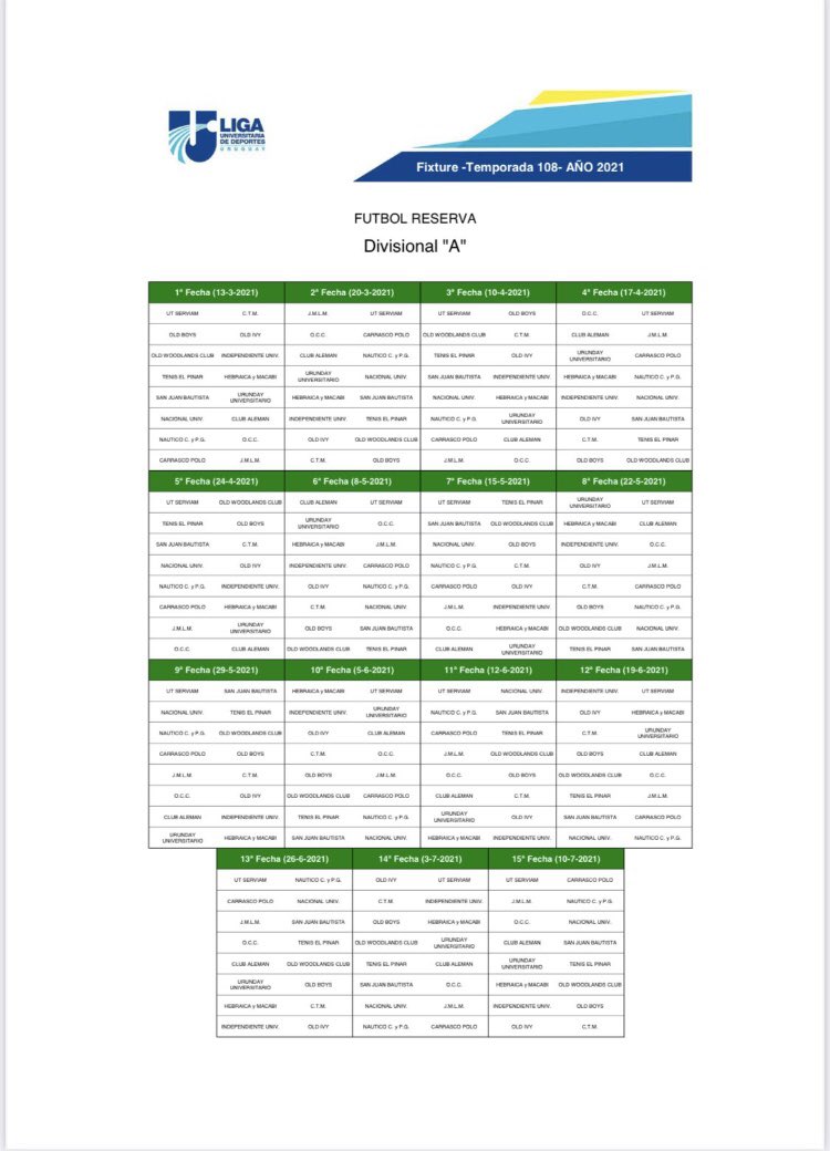 FIXTURE RESERVA!
#VamoLaRoja🔴