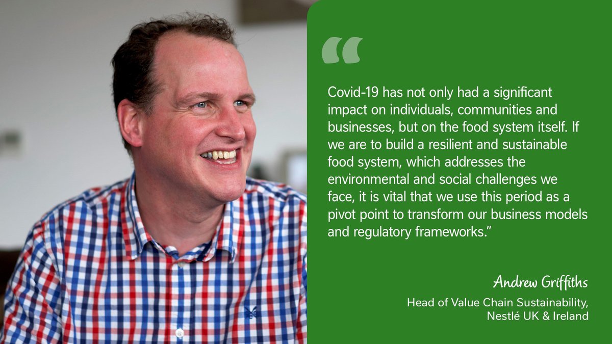 NestleUKI's tweet photo. Andy Griffiths, Head of Value Chain Sustainability at @NestleUKI today speaks at @FoodMattersLive on the topic, “How can food systems emerge more sustainable and resilient, post-pandemic?” #FoodSecurity #FoodMattersLive2021 https://t.co/qPhpjZ0gDw