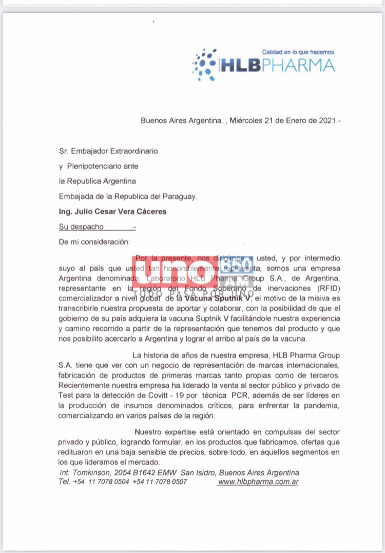 Unicanal's tweet photo. "Tener los medios y no haber adquirido las vacunas anti-COVID en tiempo y forma es una falta total de sentido común. Es totalmente irresponsable. Intentaron adquirir la vacuna por otro medio y se les fue el tiempo", Julio Vera, embajador pyo en Argentina.

📸Notas. https://t.co/erX7kirKyt